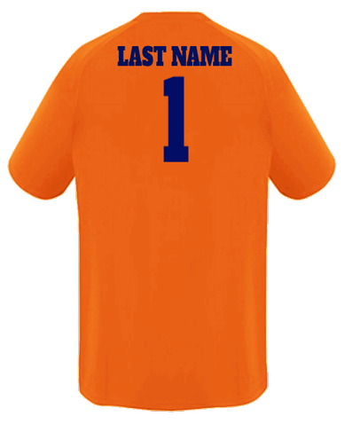 Game Jersey Back - Orange