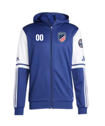 Navy Hooded Track Top